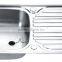 Hotel Used Stainless Steel 304 Top Mounted Kitchen Sink With Drainboard GR-965A