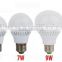 china ningbo supplier 220V 3w 5w 7w 9w 12w E27 led bulb plastic bulbs with ce rohs