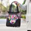 New high quality women canvas shoulder bags flannel with embroidery women shoulder bag manufacturer