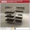 Fashion design wooden store garment display shelf