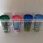 New double wall plastic cup with handel
