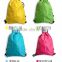 Wholesale waterproof Cotton Fabric Cheap school Drawstring Backpack bag