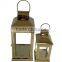 Ornate gold metal stainless steel lantern/candle holder SSL3074-SM