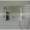 2016 CE passed world popular selling smart and bright wall hung bluetooth speaker LED light backlit glass bathroom mirror