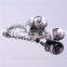 Lovely gloves Pure 925 Silver Safety Chain New Fashion Silver Charm Jewelry European Safety Chain Christmas Gift A007