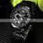 Classic CURREN Black Stainless Steel Analog Men's Sport Quartz Wrist Watch