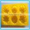 6 Silicone Flower Cake Mold 6 Flower Cookie Mould 6 Flower Silicone Baking Mold