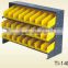 TI-140 single sided bin rail units 3 shelf bench rack