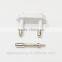 Europe style electronic 2 solid cnc machining hollow pin with custom plug