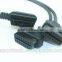 vehicle-mounted data cable splitter Right Angle J1962M to 2 J1962F