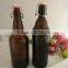 swing top amber glass beer bottle 1000 ml