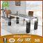 TH299 low price tempered glass dining set design