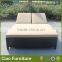outdoor pool rattan double red sun lounger furniture