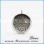 Guangzhou 30MM Round Locket Silver Essential Oils Perfume Diffuser Stainless Steel Aromatherapy Necklace