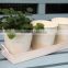 Decorative Windowsill Balcony Metal Herb Flower Pots / Metal Planter