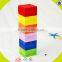 Wholesale Brain Training Wooden Stacking Bricks Toy Funny Kids Wooden Stacking Bricks Toy Colorful Stacking Bricks Toy W13D082