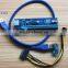 Mining bitcoin 6pin pci-e to pci-e converter card Express USB 3.0 Cable Sata to IDE 6PIN PCI-E Molex Risers with Power Supply