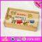 2016 hot sale educational children wooden domino building blocks W15A067