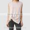 2016 Fashion Lightweight Knot Hemline Sleeveless Tank Top HST8036