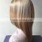 Best Selling Natrual Blonde Girls Hair Wig Silky Straight Lace Front Wigs For European Women