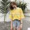 Printed 2017 Easing Back Polo Collar Short Sleeve T-shirt