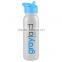 USA Made 24 oz Tritan Metalike Sports Bottle With Flip Straw Lid - metallic colors, BPA/BPS-free and comes with your logo