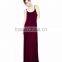 High quality round neck sleeveless maxi new ladies dress 2015