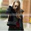 Customize embroidered logo women winter coat longsleeve faux fur suede coat jacket