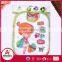 polyester cute cartoon characters printing baby drool bibs