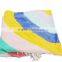 2016 hot selling product cotton beach towel round with fringes