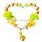 Handmade girls bubblegum chunky bead necklace Pony M5060706