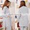 embroidered womennew arrive welcome plain white pajamas OEM for you 2018 newdesign