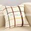 Simple Plain Grid Pillow Home Decorate Cushion