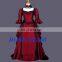 Rose Team-Free Shipping Custom-made Medieval Victorian Gown Ball Costume Wine Red Gothic Punk Dress