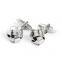 Fashion metal cufflinks knot silver plating jewelry cufflinks set