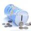Custom cylindrical iron coin bank tin cans wholesale