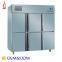Stainless steel 6-Doors Single Temperature Freezers in refrigeration equipment