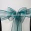 Wedding Bows cheap green Organza Chair Sashes