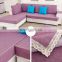 factory price colourful polyester sofa cover l shaped set elastic