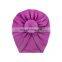 Cute Donut Soft Baby Turban Knot Hats Baby Beanies 100% Cotton Turban Bow Cap