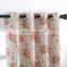 Manufacturers wholesale customized pattern 3D digital printed floral grommet finished soundproof hight shading blackout curtain