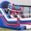 Inflatable Brandweer World Slide Bouncer Big Fire Truck Castle Playground For Sale