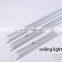 18W Industrial modern strip shaped ceiling light silver office hanging indoor lamp