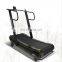 semi commercial a  non-motorized self-powered China slat new fitness treadmill manual curved body fit running machine