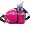 Lumbar Waist Pack - Running Bag Belt with Water Bottle Holder - Waterproof Fanny Pack with Reflective Tabs