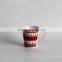2016 new ceramic mugs in cone shape with Christmas printing