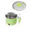 Portable Stainless Steel 220v 400w 1.5L Mini Electric Noodle Cooker Cooking Pot With Glass Lid