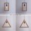 Tonghua Vintage 4 Shapes Hemp Wrapped Edison Bulb Pendant Lamp Home Bar Decorative Hanging Light