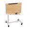 Top Quality Adjustable Height Wooden Over Bedside Dining Overbed Table for Hospital