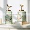 Best selling glazed flower and bird ceramic storage jar
